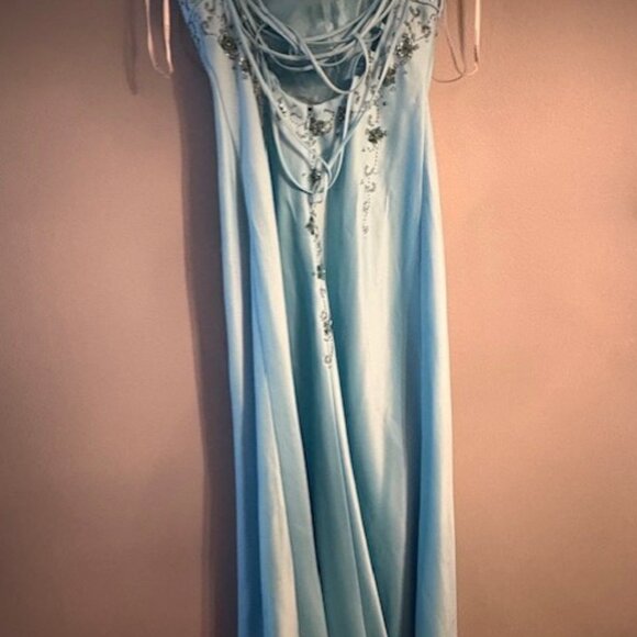 Vintage Y2K Faviana Beaded Strapless Prom Gown - Picture 3 of 4